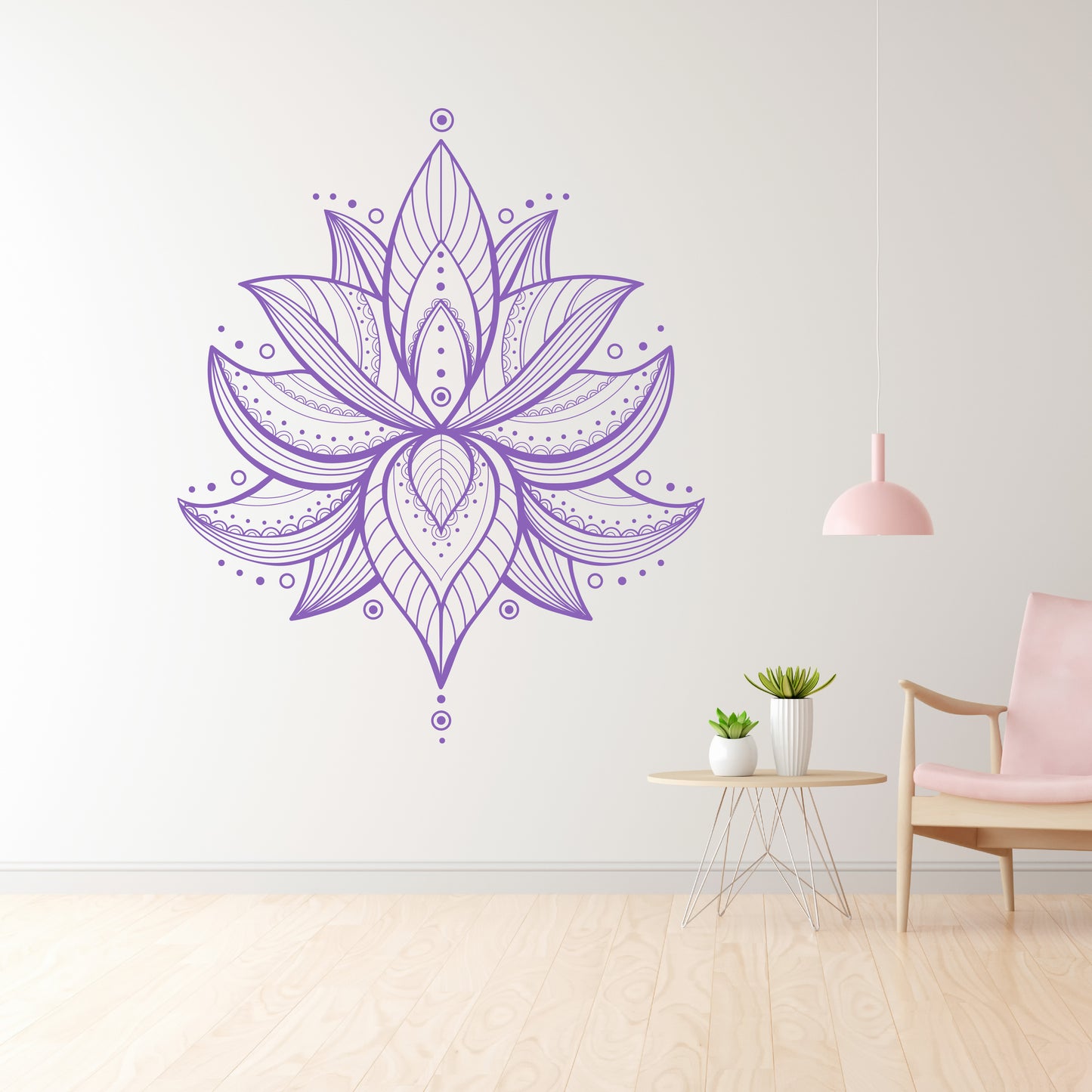 Custom Wall Decals - Lotus Serenity: Blooming Lotus Wall Decal Tranquility