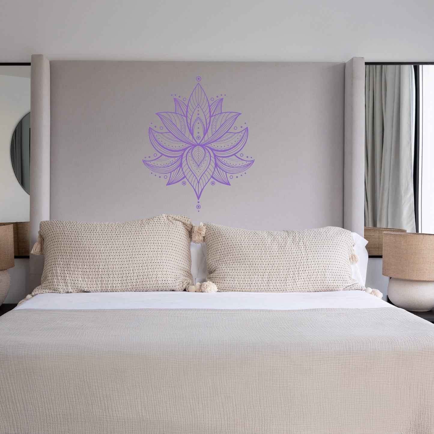 Custom Wall Decals - Lotus Serenity: Blooming Lotus Wall Decal Tranquility