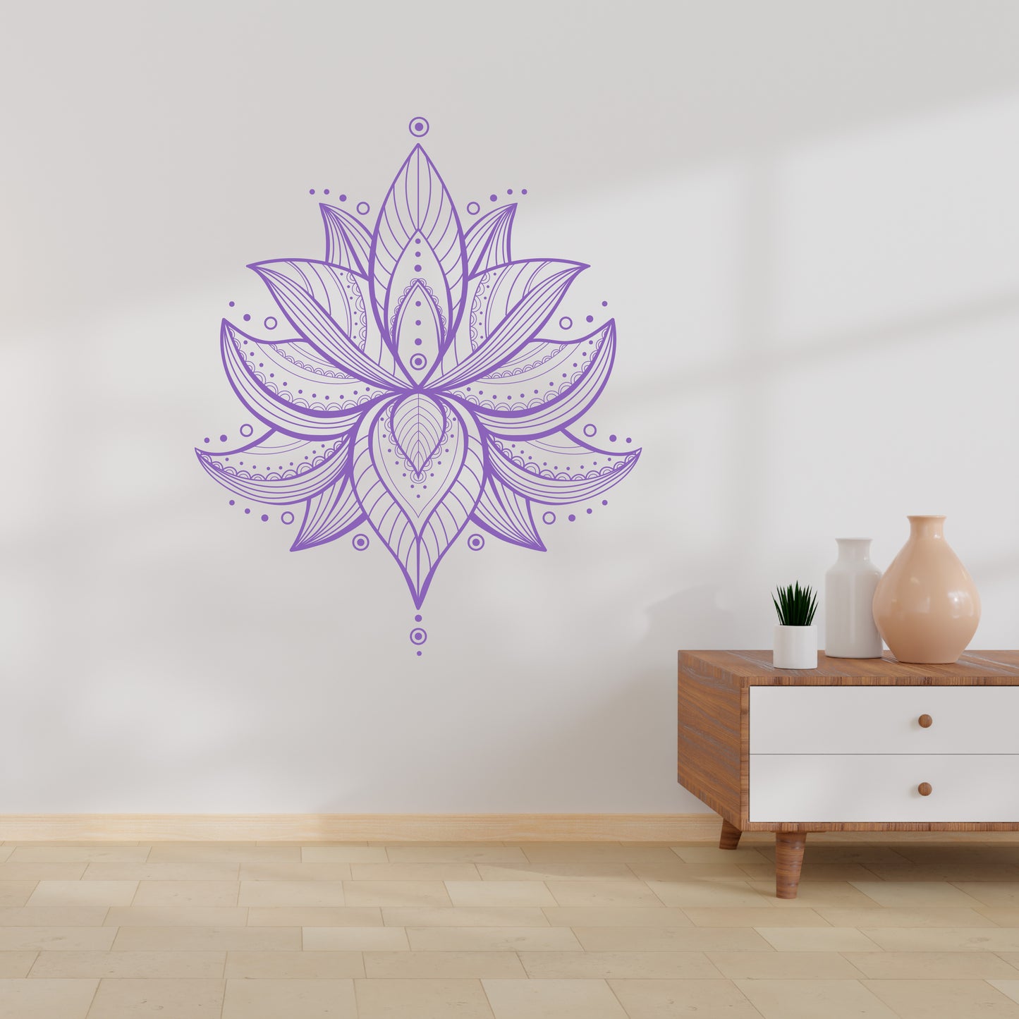 Custom Wall Decals - Lotus Serenity: Blooming Lotus Wall Decal Tranquility