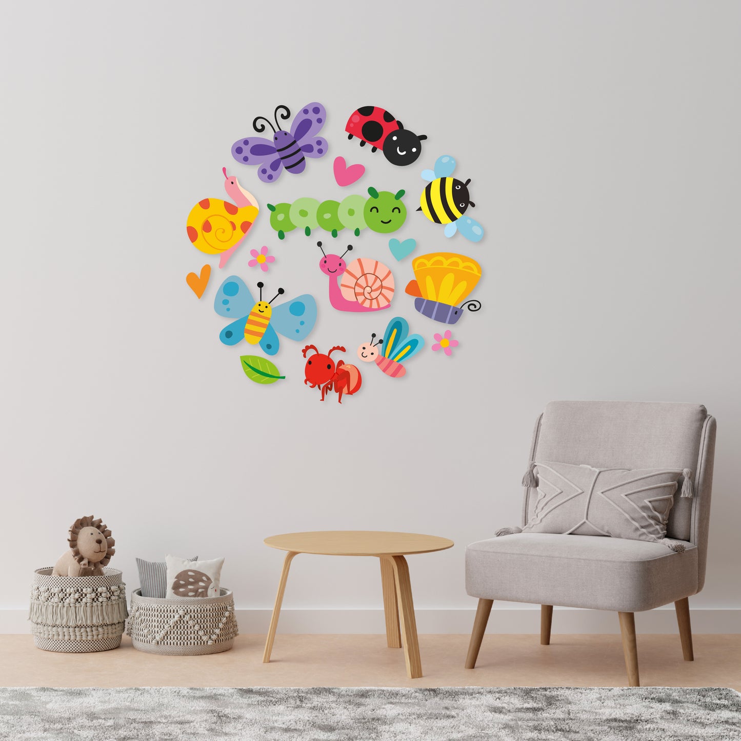 Custom Wall Decals - Fluttering Insects: Insect Collection Wall Decal Menagerie