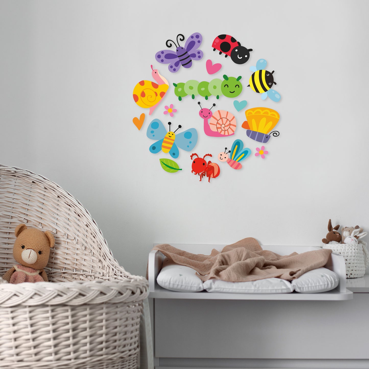 Custom Wall Decals - Fluttering Insects: Insect Collection Wall Decal Menagerie