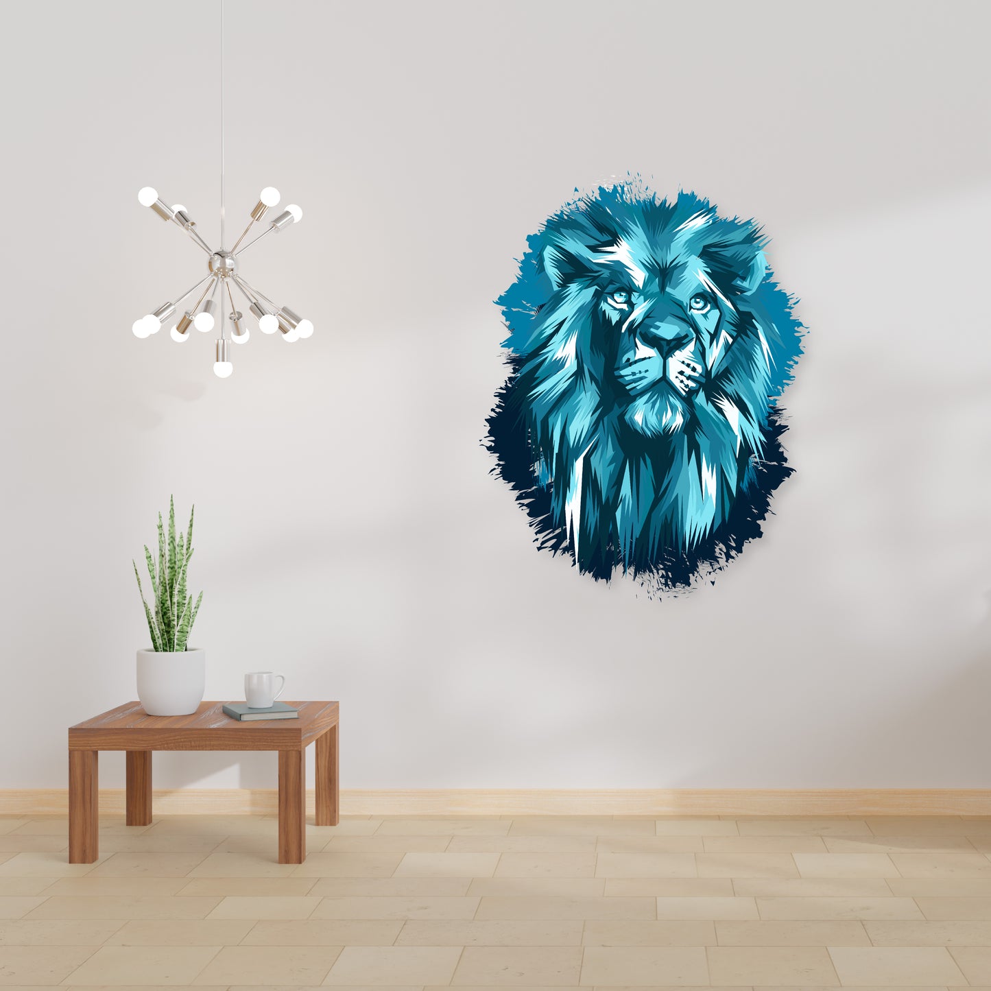 Custom Wall Decals - Lion's Roar: Majestic Lion Head Wall Decal Dominance