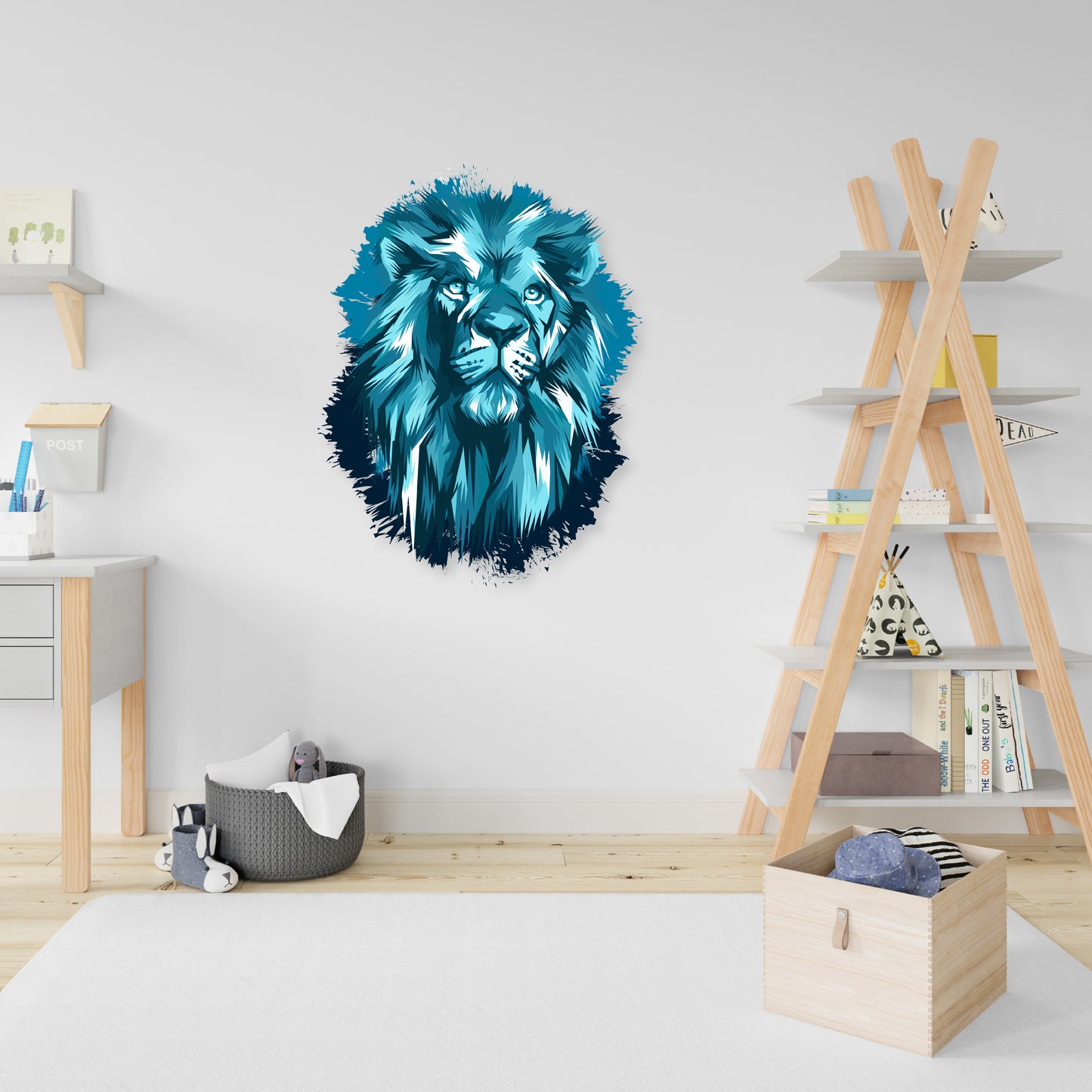 Custom Wall Decals - Lion's Roar: Majestic Lion Head Wall Decal Dominance
