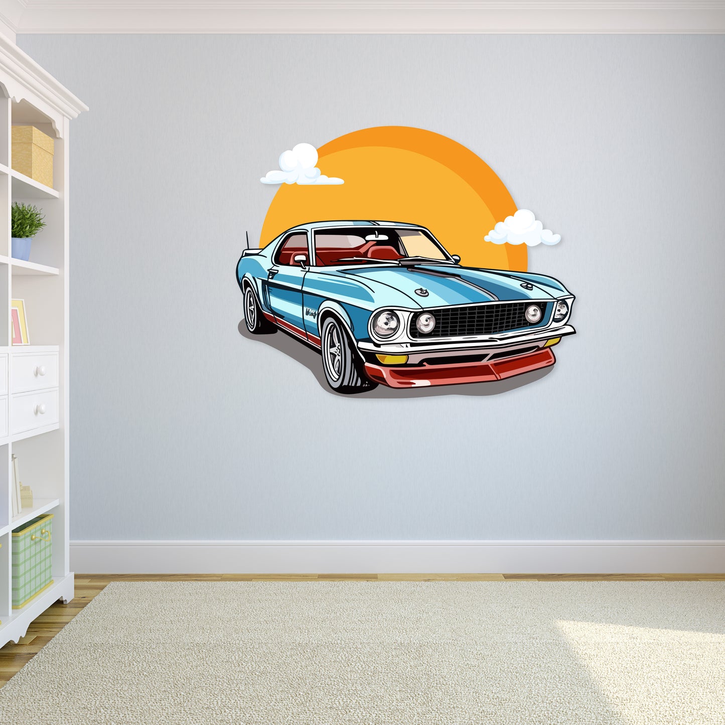 Custom Wall Decals - Mustang Classic: 1969 Mustang Wall Decal Elegance
