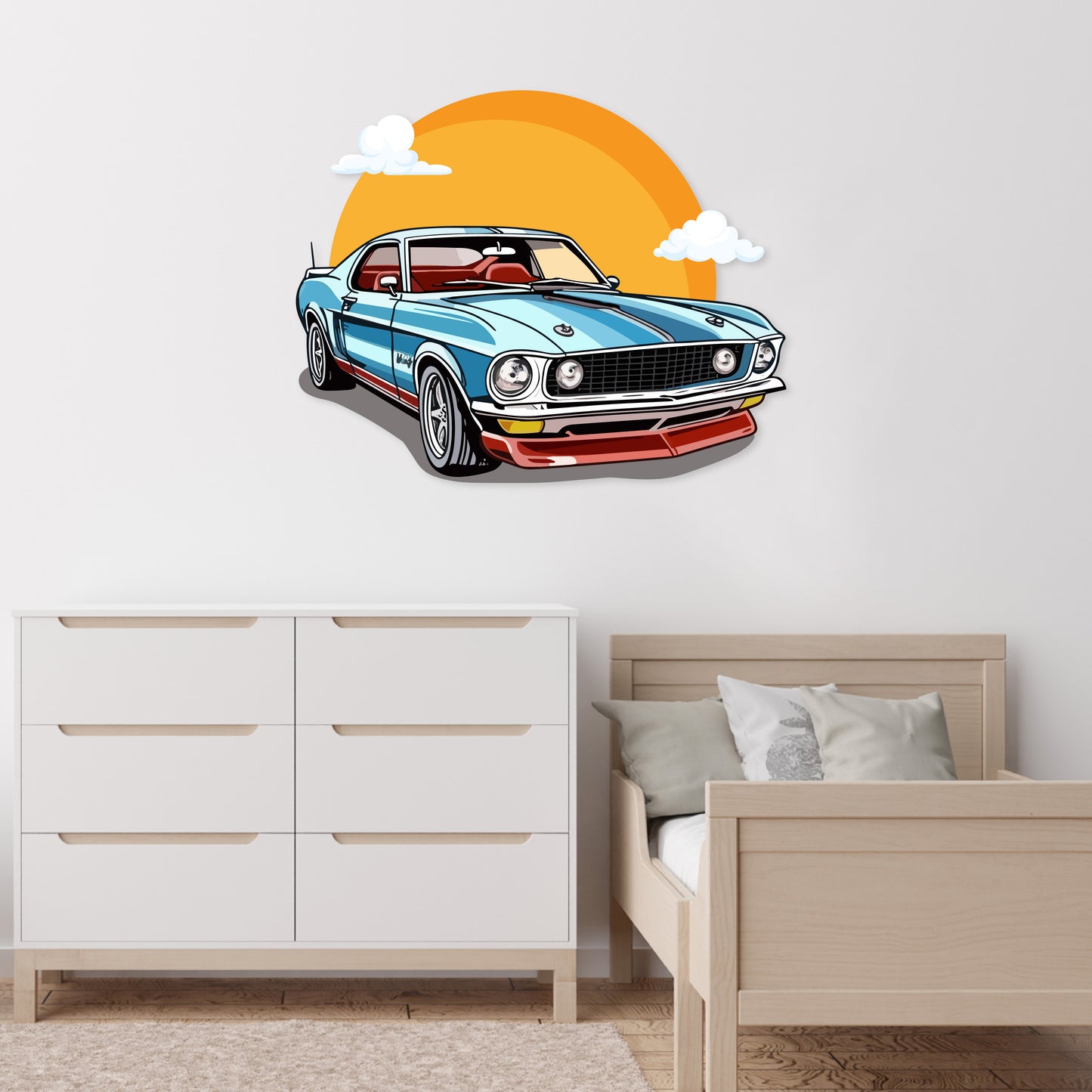 Custom Wall Decals - Mustang Classic: 1969 Mustang Wall Decal Elegance
