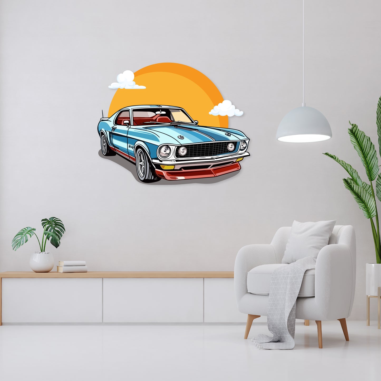 Custom Wall Decals - Mustang Classic: 1969 Mustang Wall Decal Elegance
