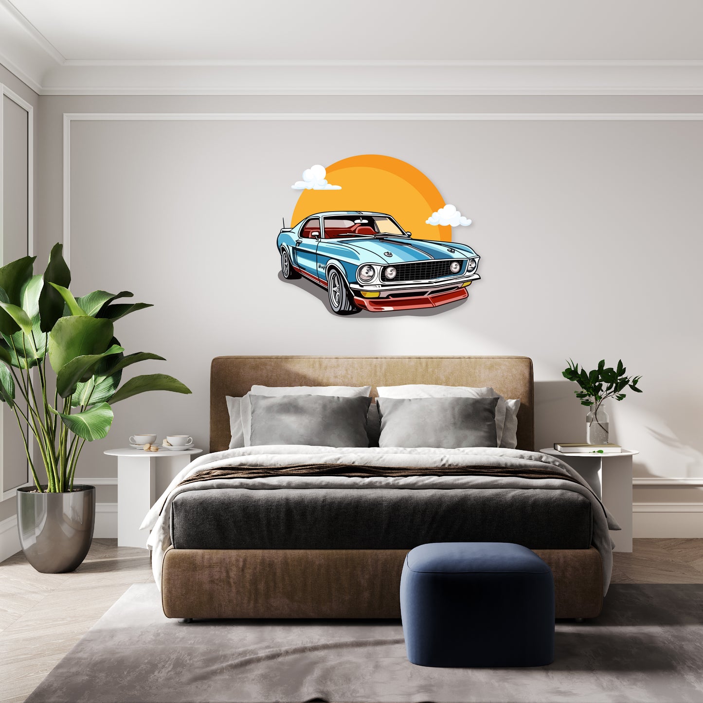 Custom Wall Decals - Mustang Classic: 1969 Mustang Wall Decal Elegance