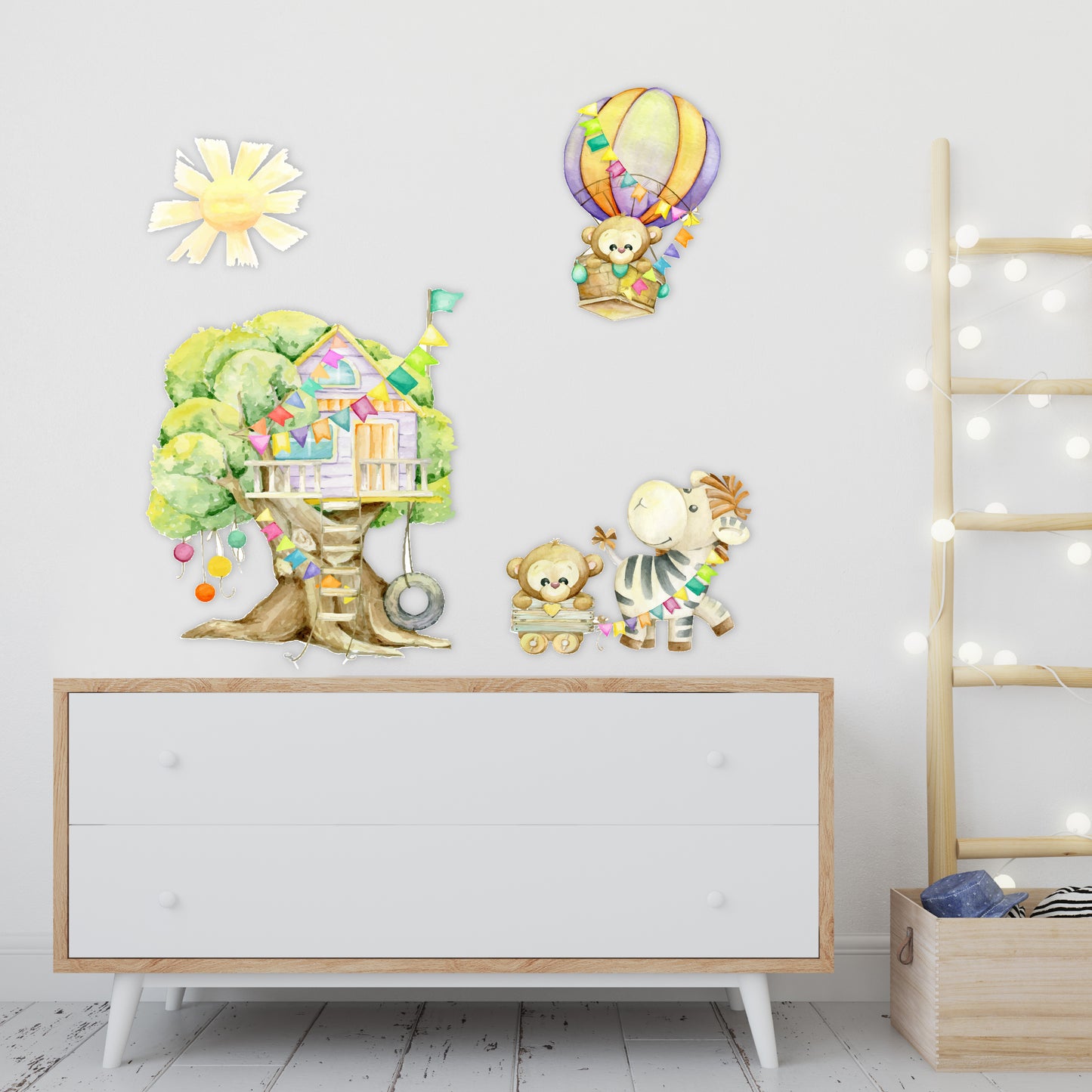 Custom Wall Decals - Treehouse Tales: Tree and Toys Wall Decal Adventure!