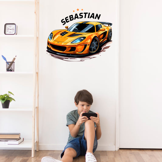 Custom Wall Decals - Custom Name Lotus Exige Wall Decal: Speed and Elegance