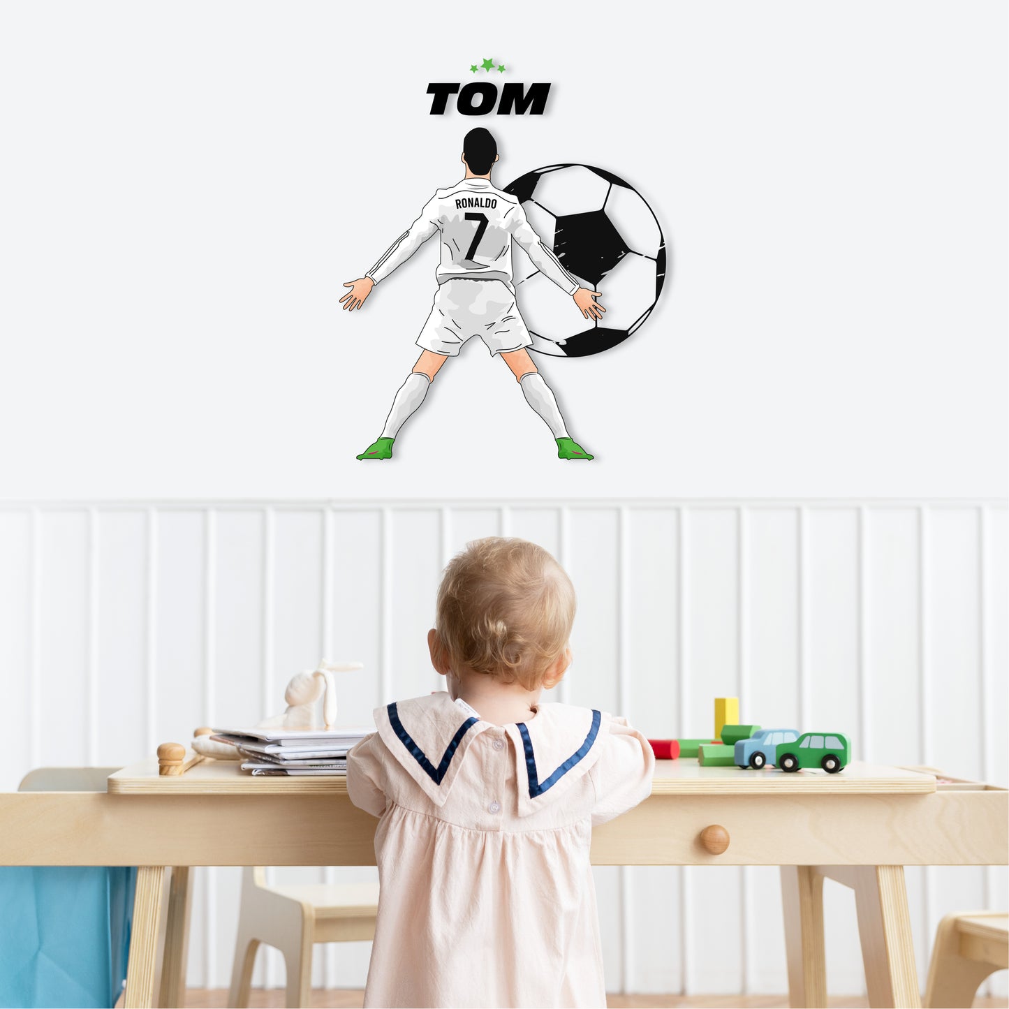 Custom Wall Decals - Custom Name Cristiano Ronaldo Wall Decal: Soccer Icon