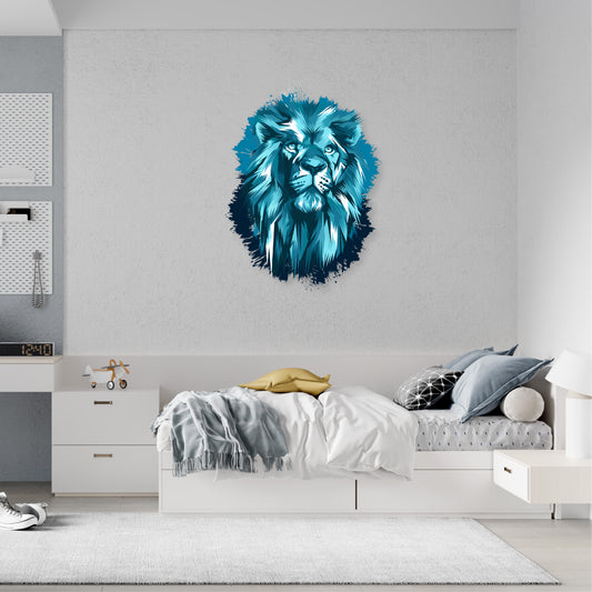 Custom Wall Decals - Lion's Roar: Majestic Lion Head Wall Decal Dominance