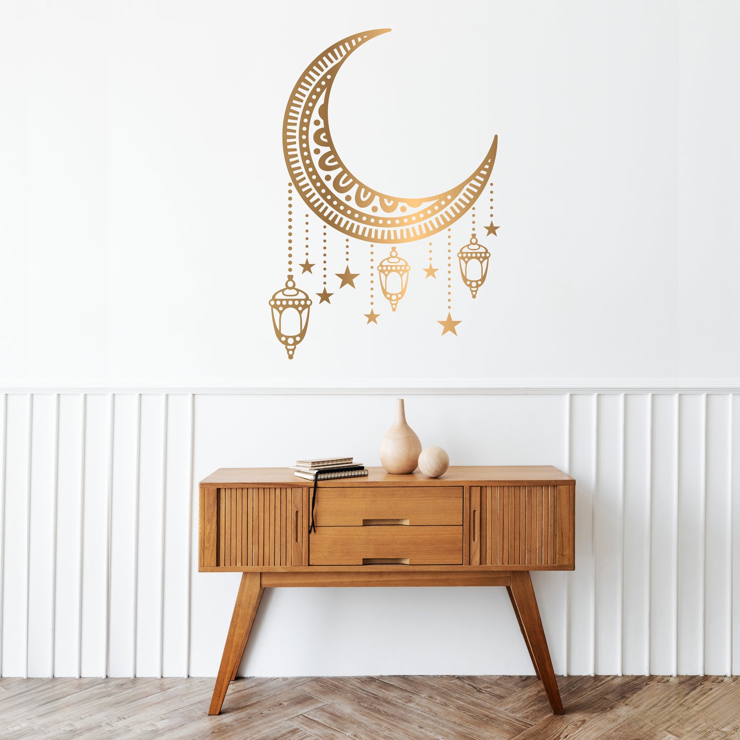 Custom Wall Decals - Islamic Lunar Radiance: Crescent Moon Wall Decal