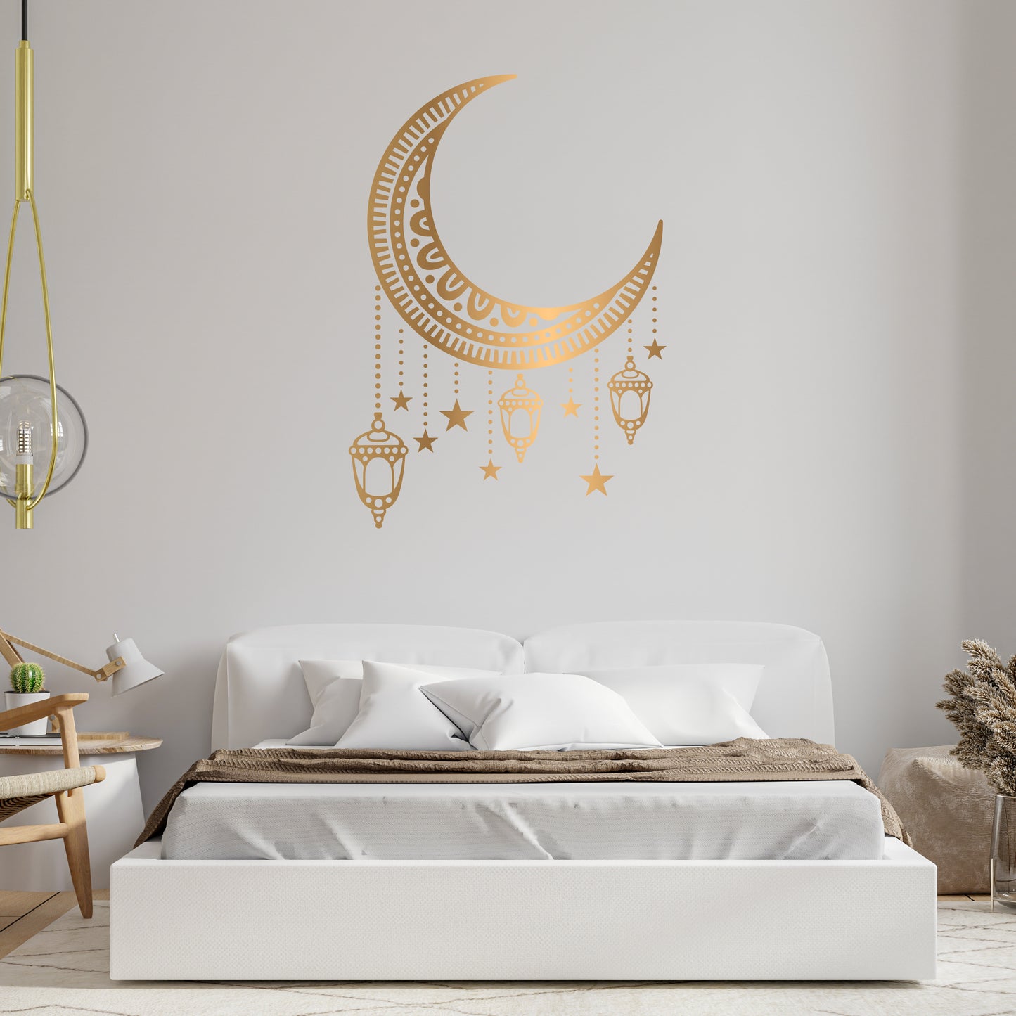 Custom Wall Decals - Islamic Lunar Radiance: Crescent Moon Wall Decal