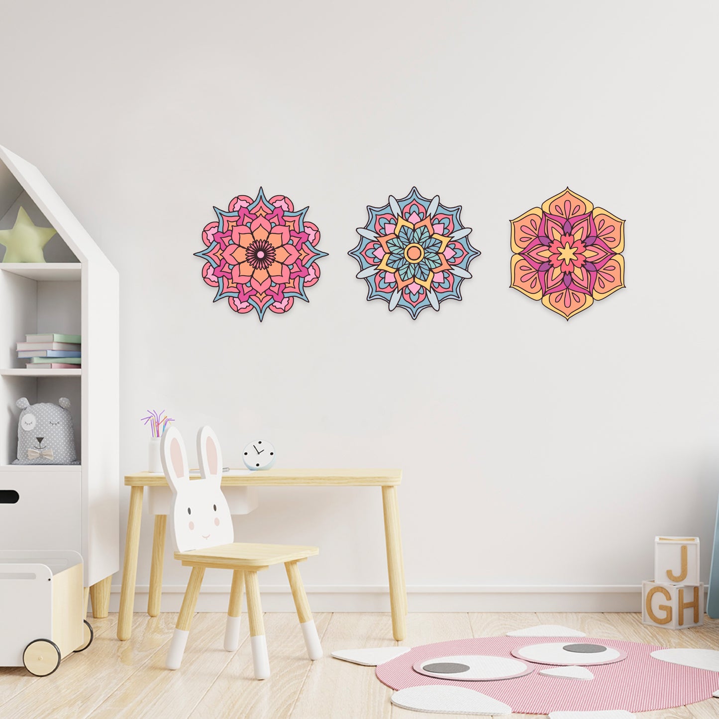 Custom Wall Decals - Mandala Dreams: Intricate Mandala Wall Decal Ensemble