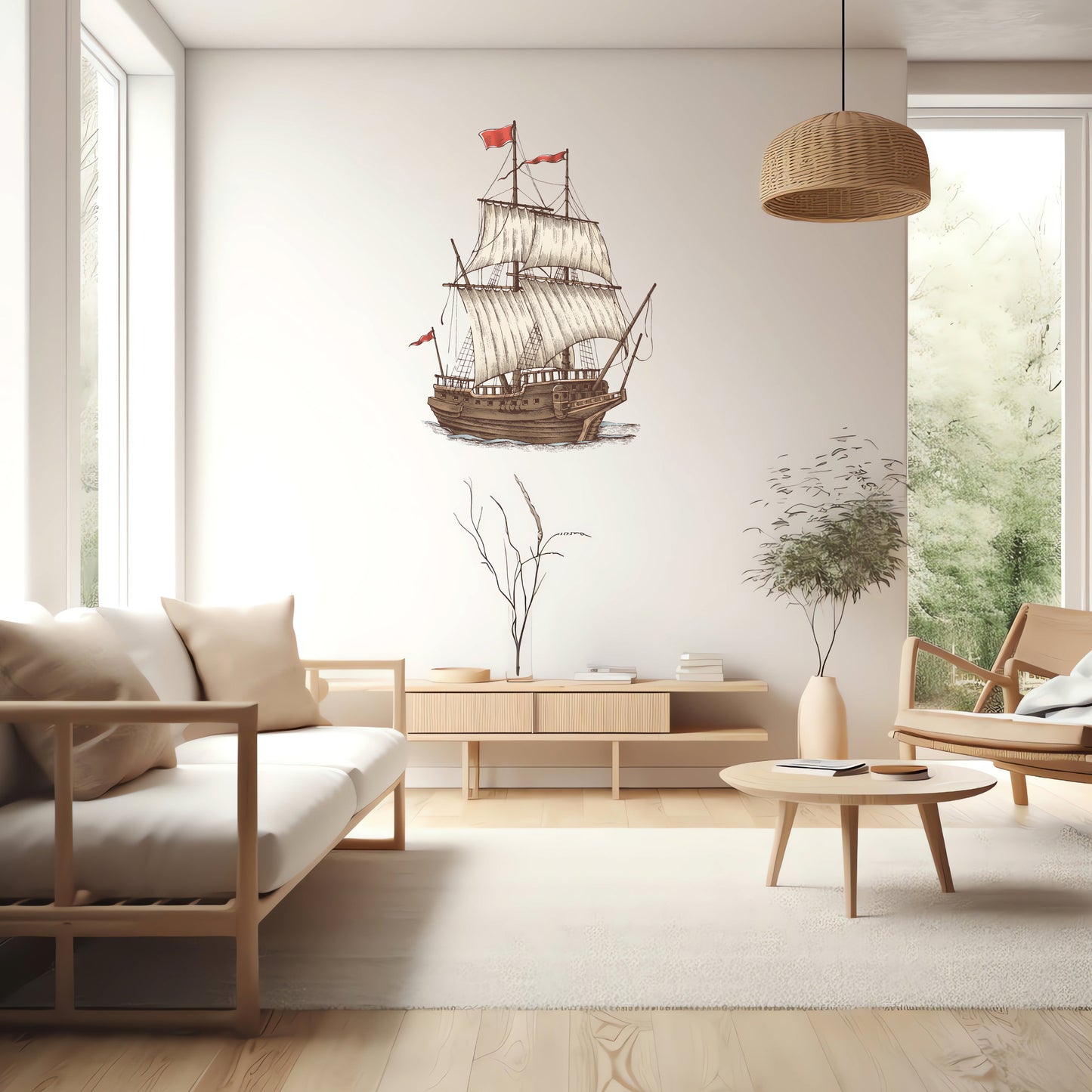 Custom Wall Decals - Pirate's Voyage: Pirate Ship Wall Decal Adventure