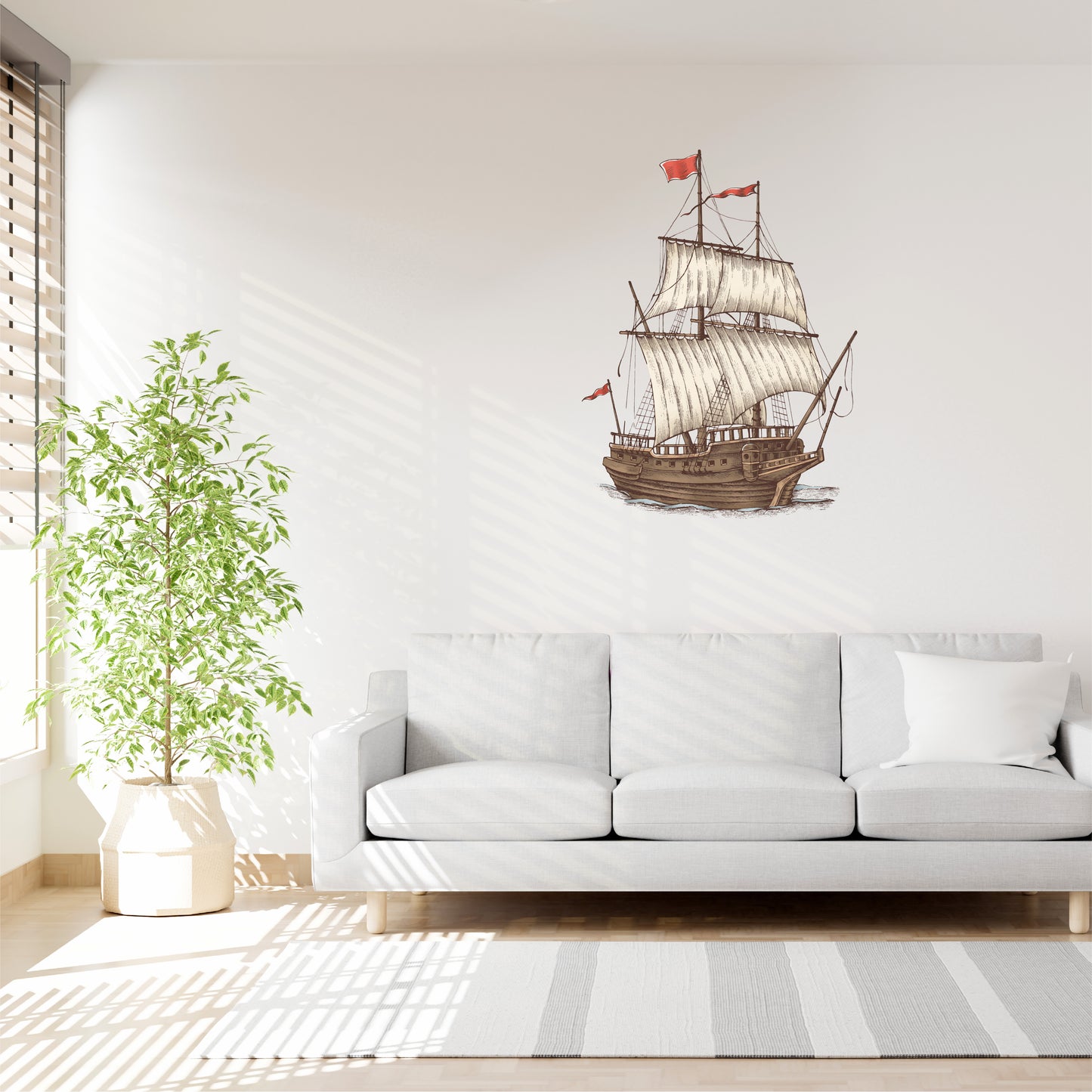 Custom Wall Decals - Pirate's Voyage: Pirate Ship Wall Decal Adventure