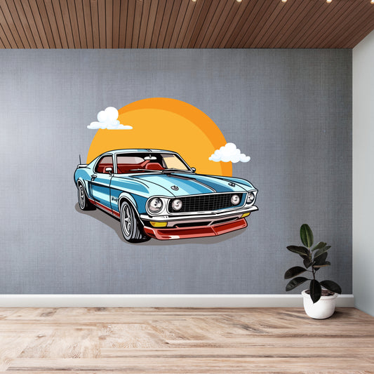 Custom Wall Decals - Mustang Classic: 1969 Mustang Wall Decal Elegance