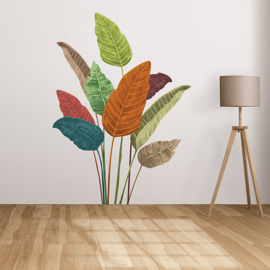 Custom Wall Decals - Palm Leaf Paradise: Palm Leaf Wall Decal Ensemble