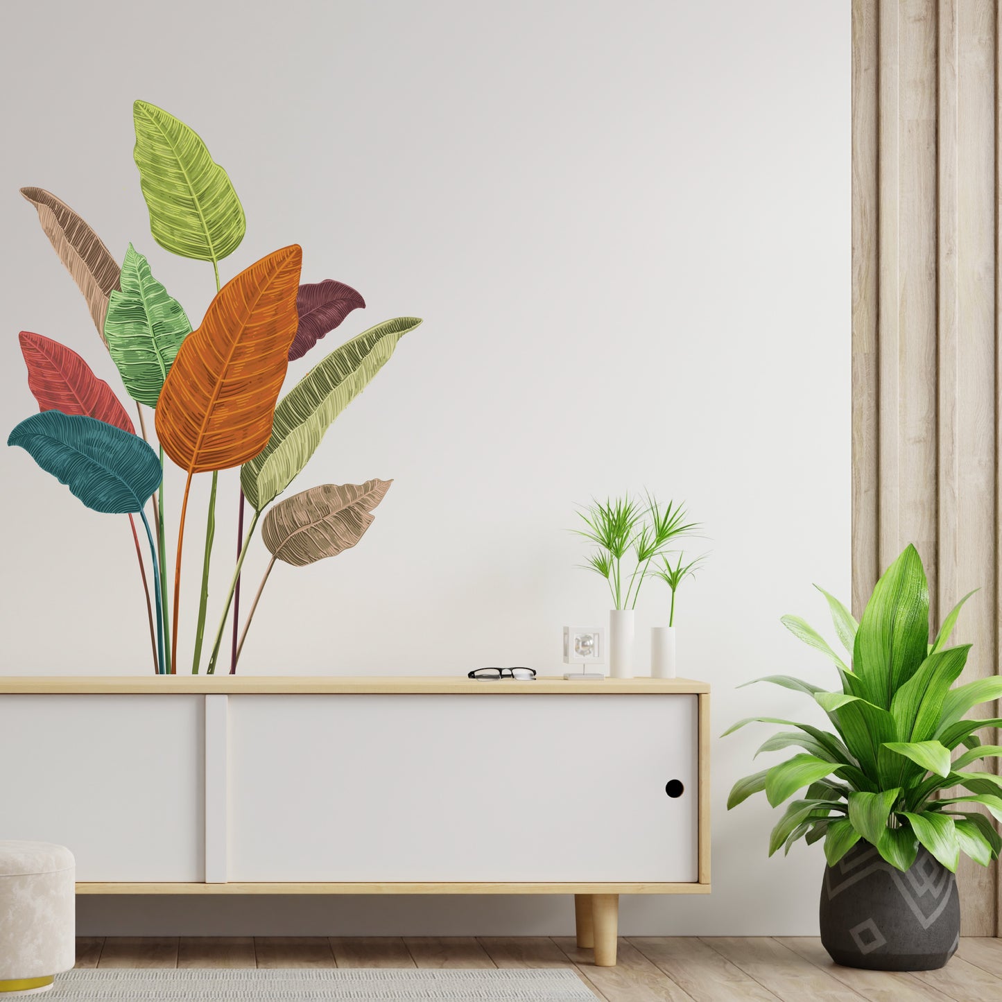 Custom Wall Decals - Palm Leaf Paradise: Palm Leaf Wall Decal Ensemble